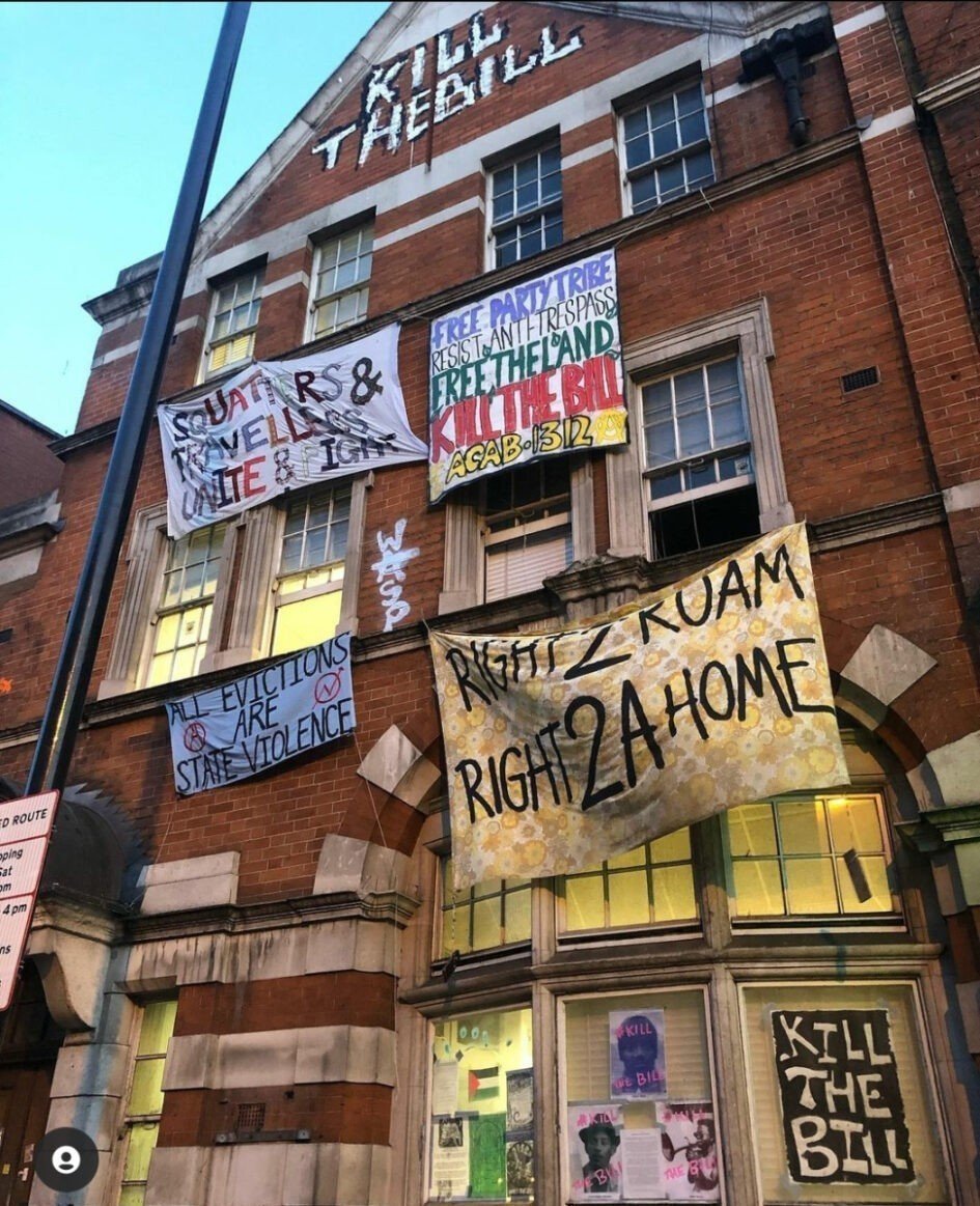 Squatters at camberwell police station statement eviction due 07 22 2021 945x1163